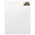 Jesus Statue with Beautiful Flowers Letterhead