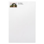 Jesus Statue with Beautiful Flowers stationery