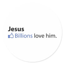 Jesus Round Stickers