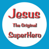 Jesus Super Hero stickers
