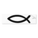 jesus symbol fish bumper stickers