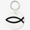jesus symbol fish keychains
