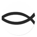 jesus symbol fish stickers