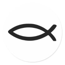 jesus symbol fish stickers by Tomaniac jesus symbol fish stickers