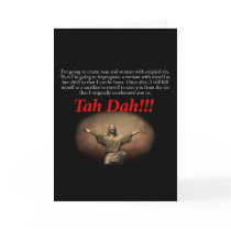 Jesus.  Tah Dah!!! Greeting Cards