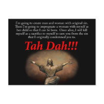 Jesus.  Tah Dah!!! Postcard