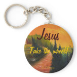 Jesus Take the Wheel Keychain