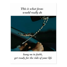 Jesus take the wheel post cards