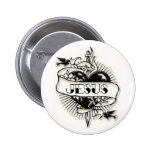 Jesus tattoo buttons