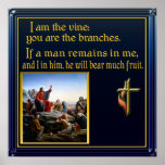 Jesus-teaching christian poster