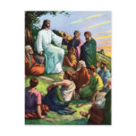 Jesus Teaching How To Pray Postcard