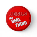 Jesus: the Real Thing button