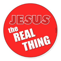 Jesus: the Real Thing stickers by Pazzoom Jesus: the Real Thing stickers