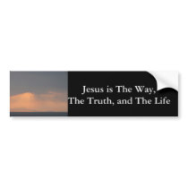 Jesus - The WAY, The TRUTH and The LIGHT bumper stickers by christianartist Jesus - The WAY, The TRUTH and The LIGHT bumper stickers
