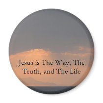 Jesus - The WAY, The TRUTH and The LIGHT Fridge Magnet