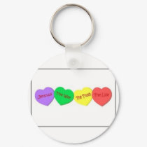 Jesus the way truth life keychains