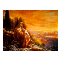 Jesus Thinking About People (You) Print