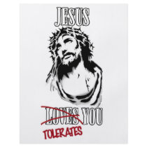 Jesus Tolerates You flyers by spyderfyngers Jesus Tolerates You flyers