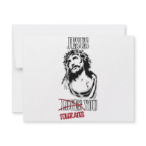 Jesus Tolerates You invitations by spyderfyngers Jesus Tolerates You invitations