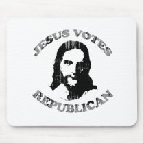 Jesus votes Republican Faded.png mousepads