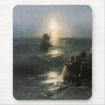 Jesus Walking on Stormy Seas Mouse Pad