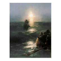 Jesus Walking on Stormy Seas Post Cards
