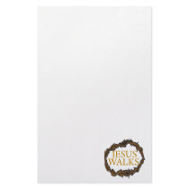 Jesus Walks Personalized Stationery