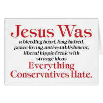 Jesus Was A Bleeding Heart Greeting Card by InsideOut_Tees Jesus Was A Bleeding Heart Greeting Card