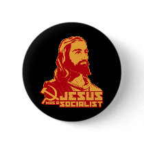 Jesus was a Socialist Pinback Buttons