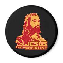 Jesus was a Socialist Fridge Magnets
