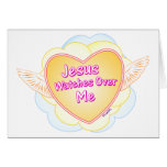 Jesus Watches Over Me Greeting Card