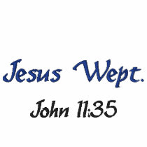 Jesus Wept - polo shirt, white embroidered shirts by tinyzoo Jesus Wept - polo shirt, white embroidered shirts