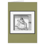 JESUS WITH AN ANGEL GREETING CARD
