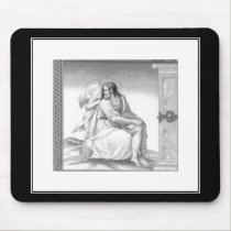 JESUS WITH AN ANGEL mousepads