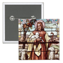 Jesus with His Sheep Pins