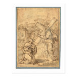 JESUS WITH PETER POST CARD