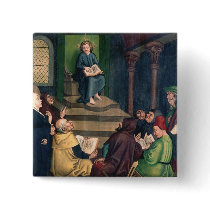 Jesus with the Doctors Button
