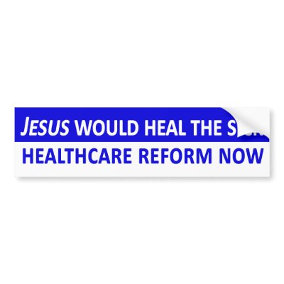 Jesus Would Heal the Sick Bumper Sticker by irregulargoods