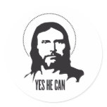Jesus yes he can stickers