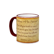 JESUS YESHUA  Hebrew Name Mug