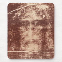 Jesus's Face Close up on the Shroud of Turin Mouse Pads