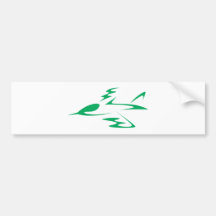 Jet Aircraft in Swish Drawing Style Bumper Sticker