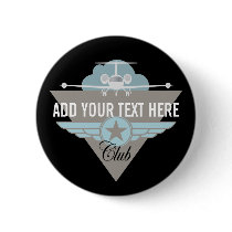 Jet Airplane Wing Club Pin