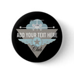 Jet Airplane Wing Club buttons