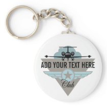 Jet Airplane Wing Club Key Chains