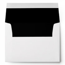 Jet Black Lined Invitation Envelope