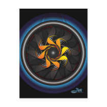 Jet Engine Postcard by stanmc Jet Engine Postcard