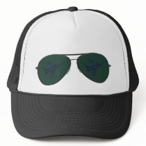 jet fighter reflection mesh hat