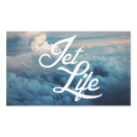 Jet Life Rectangular Stickers