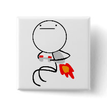 Jet Pack Guy Pinback Buttons